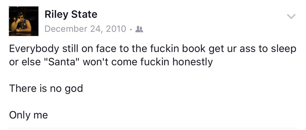 StateOfRiley's tweet photo. Real talk y'all shoulda killed me back in 2011 https://t.co/VXmgaIJnsR