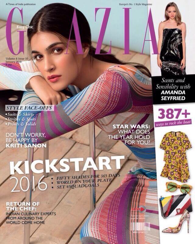 Grazia Jan 2016 issue!! A happy vibrant way to start my new year!! #CoverGirl