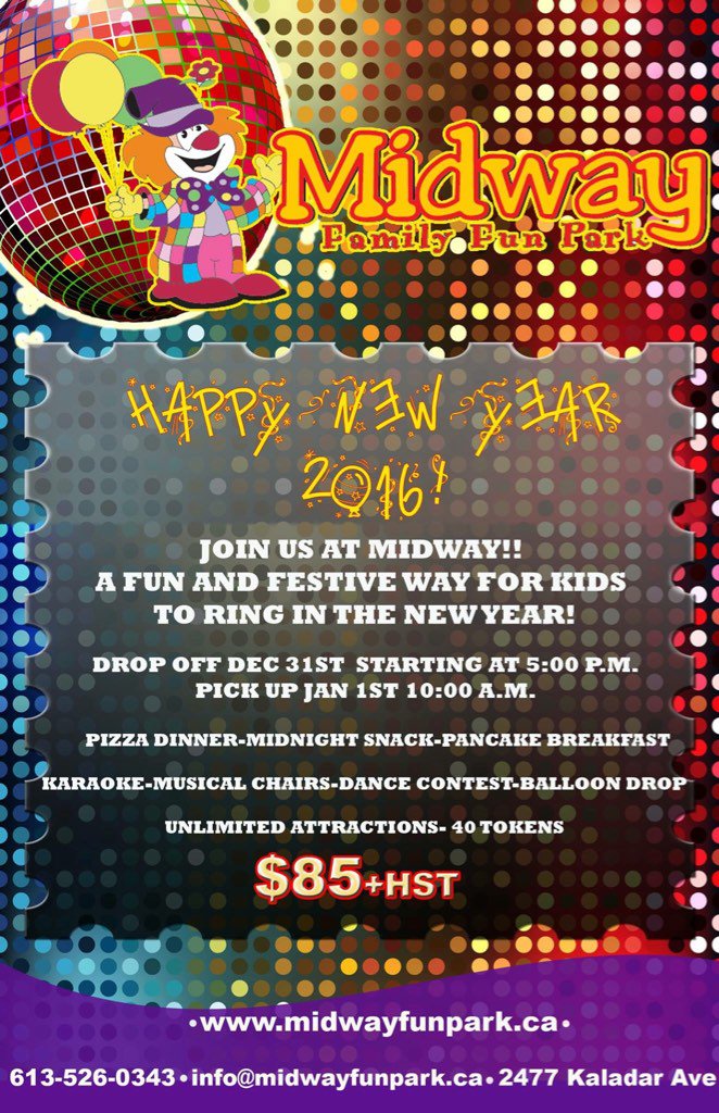 Looking for something to do with the kids on #NYE2016 ???