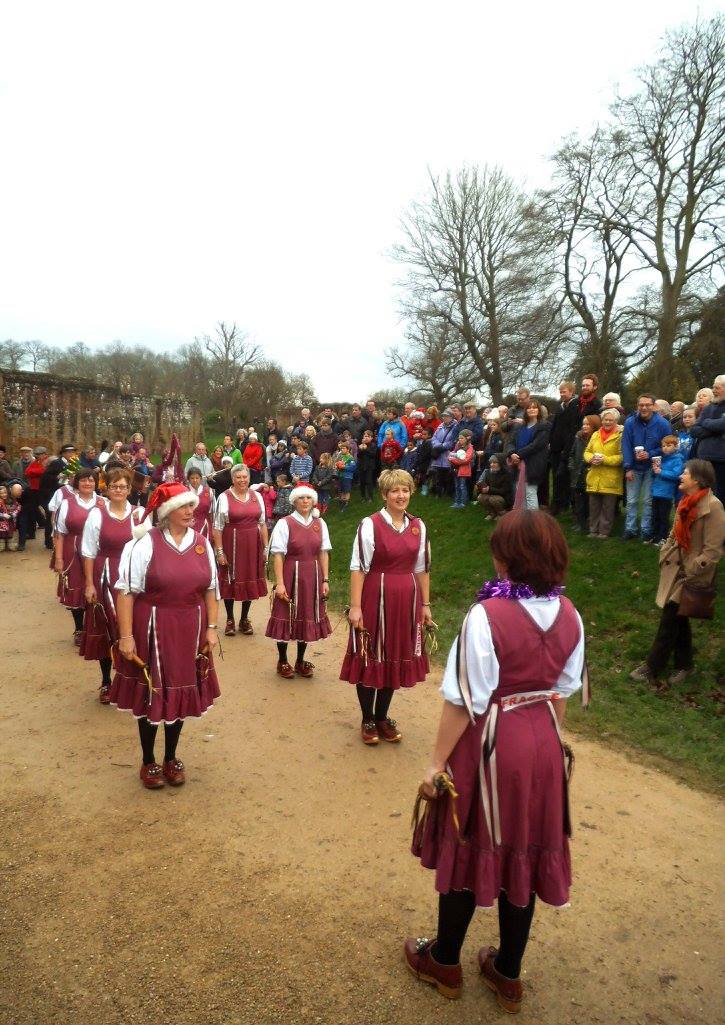 Out in Santa hats come rain or shine. Christmas cheer and a merry 2016 to all #morrisdancers