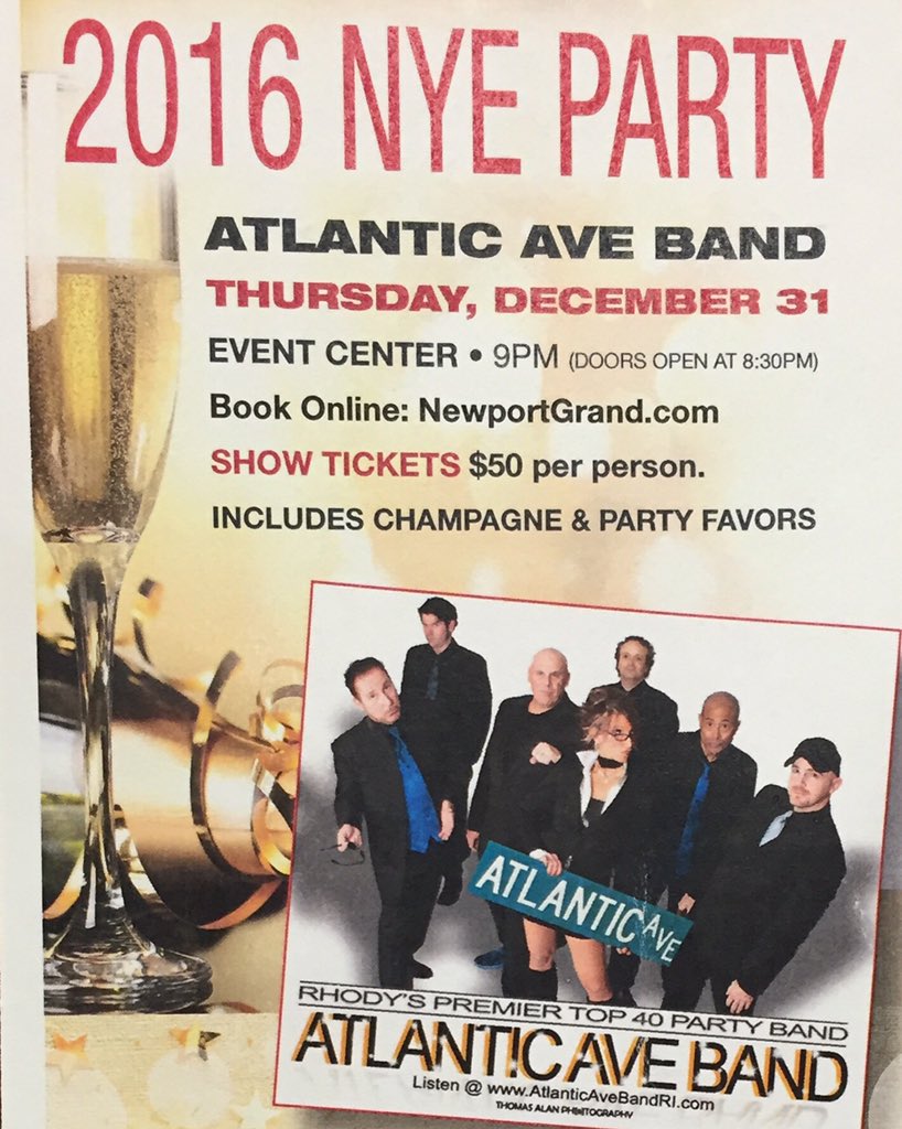 ecole33's tweet image. Come celebrate New Years Eve at Newport Grand they have a new entertainment this year the band is Atlantic Ave band