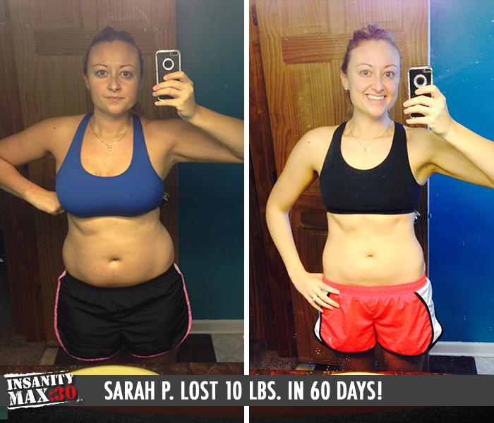 #TransformationTuesday - Sarah P. lost 10 lbs. in 60 days with Insanity Max:30 bit.ly/1mousTJ