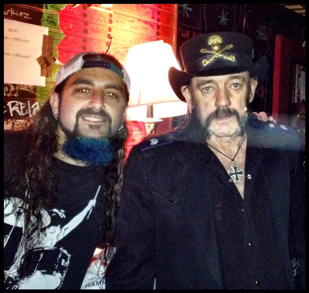 MikePortnoy's tweet photo. Still processing a world without Lemmy....being everyone is posting their pics w the man, here's my last shot w him https://t.co/HameTSmflP
