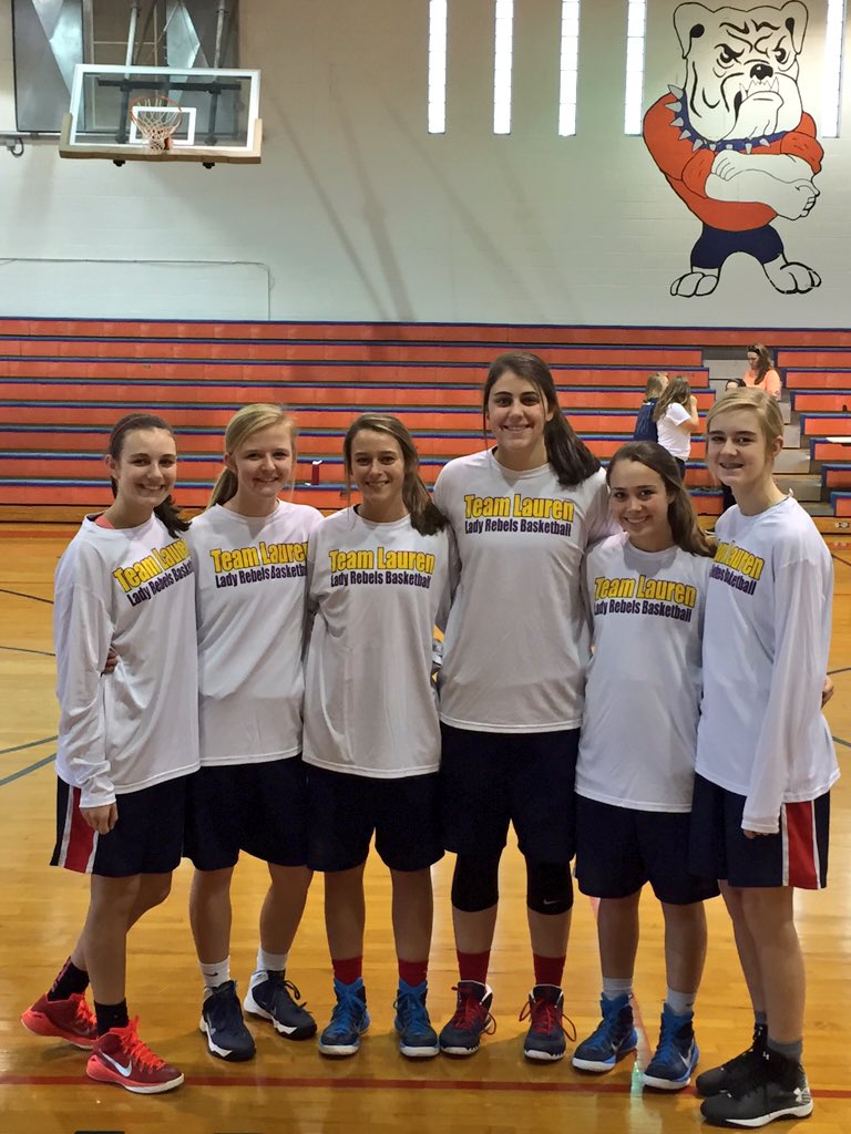 alnaifeh's tweet photo. Playing for Lauren 🏀 Stay strong we love you 💜💛 #TeamLauren https://t.co/JghbIKhFXS