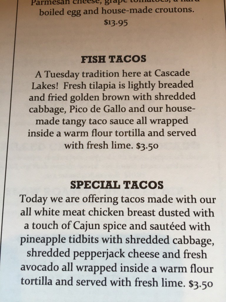 Cascade Lakes Brewing Company tweet media