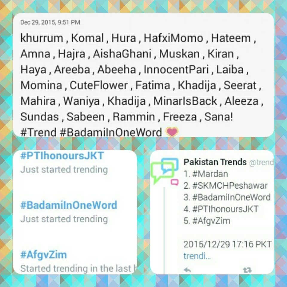 i_Hajraax's tweet photo. Today #BadamiInOneWord was Trending In Top Pakistani Trends!
This is only For You! #LoveUh ! 🌹🌹
@WaseemBadami https://t.co/lOA0S2Fi26