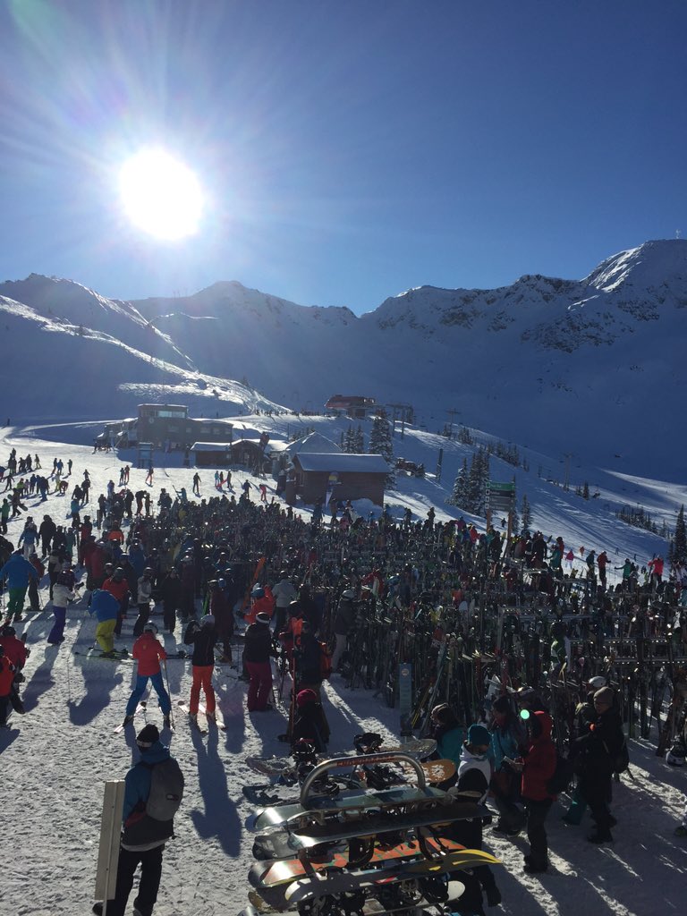 Busy day on the slopes!