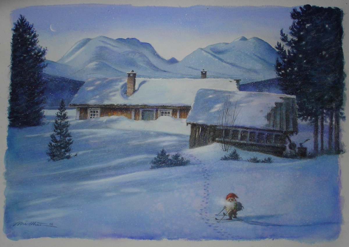 bestcustompaper's tweet photo. Kjell #Midthun can make you #believe that these kind #gnomes exist for real. They are #guardians of #snowy #winters. https://t.co/LmOCv90Wu3