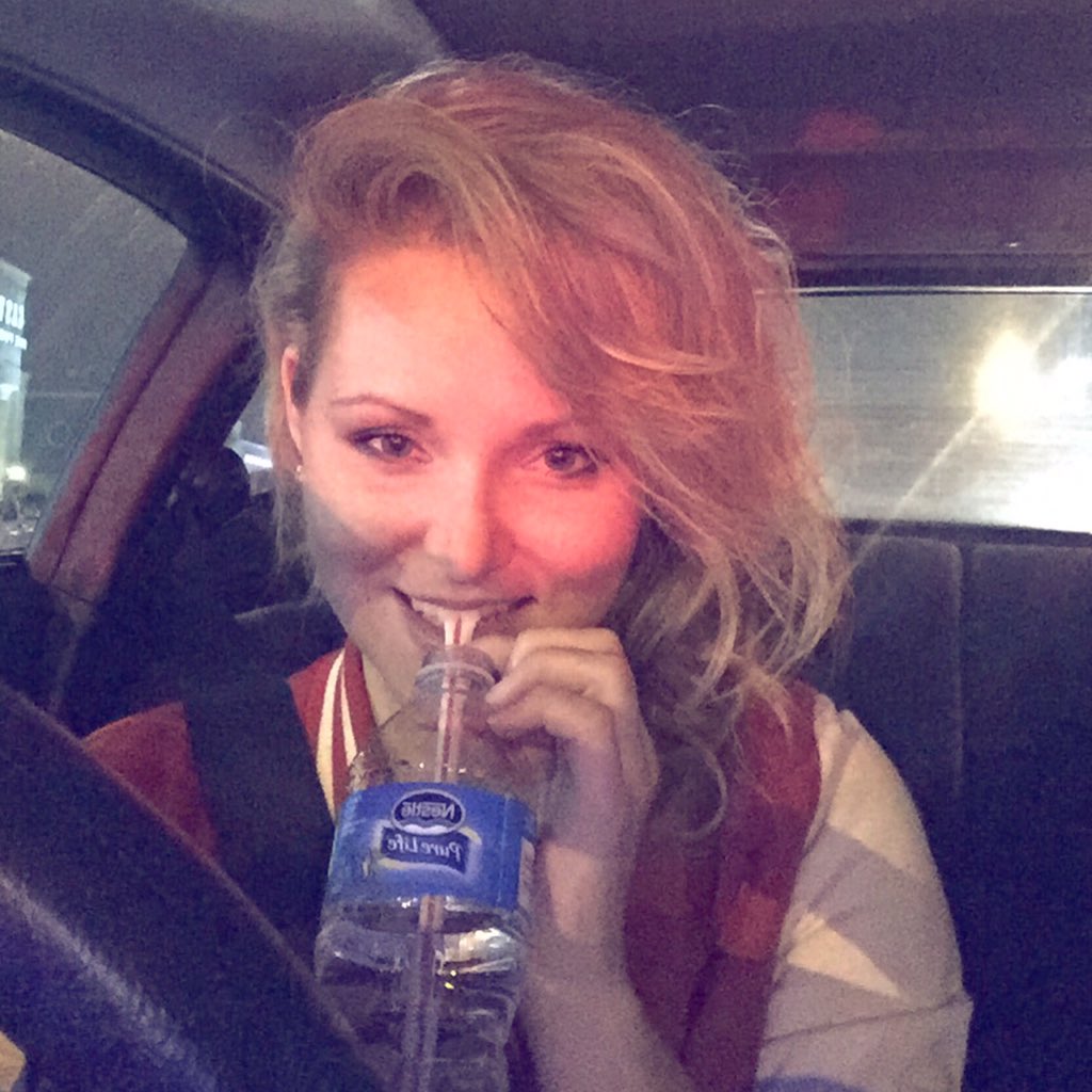 KrystinaRamey's tweet photo. I was just given a bottle of water w/a straw & I feel like the fanciest MF! 😜 #ShadowFace #NoAmountOfFiltersCanFixIt https://t.co/hqP5ddZiav
