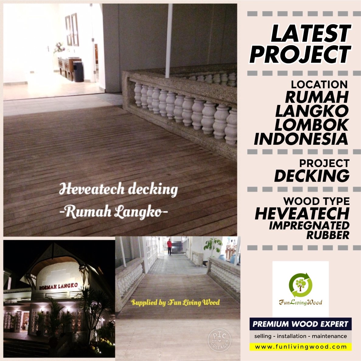 FunLivingWood's tweet photo. LATEST PROJECT : RUMAH LANGKO, LOMBOK, INDONESIA.
#funlivingwood #interior #lantaikayu #decking #lombok #heveatech https://t.co/8u4OGgBErY