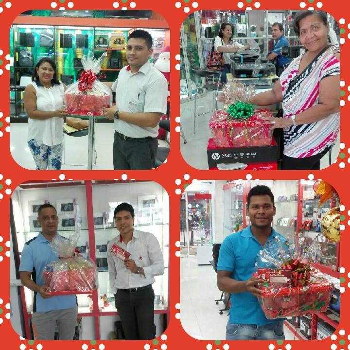 CompuWorkingSAS's tweet photo. !Felicitaciones a nuestros clientes ganadores de anchetas navideñas, sorteadas en nuestros puntos de venta! https://t.co/5sdcjgMZyO