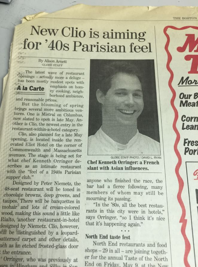 ClioBoston's tweet photo. One of earliest reviews in @bostonglobe from 1997! #CelebrateClio https://t.co/VA3BoYC85E