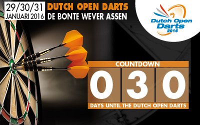 DOdarts's tweet photo. Zin om zelf te darten? Doe dan mee aan de @DOdarts! Nog 30 dagen en dan begint dit dartsfeest! #rtl7dars #darts https://t.co/7iFn2jFH0H