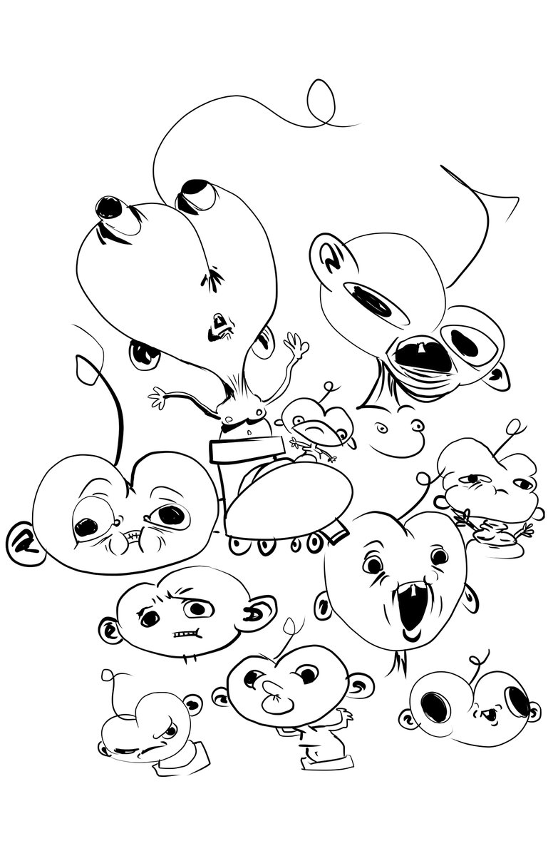 ziddybones's tweet photo. Here's some sketches of Butterbrain. Gonna be a twisted comic that's for sure. #comiccreating https://t.co/ghEQKW6f7v