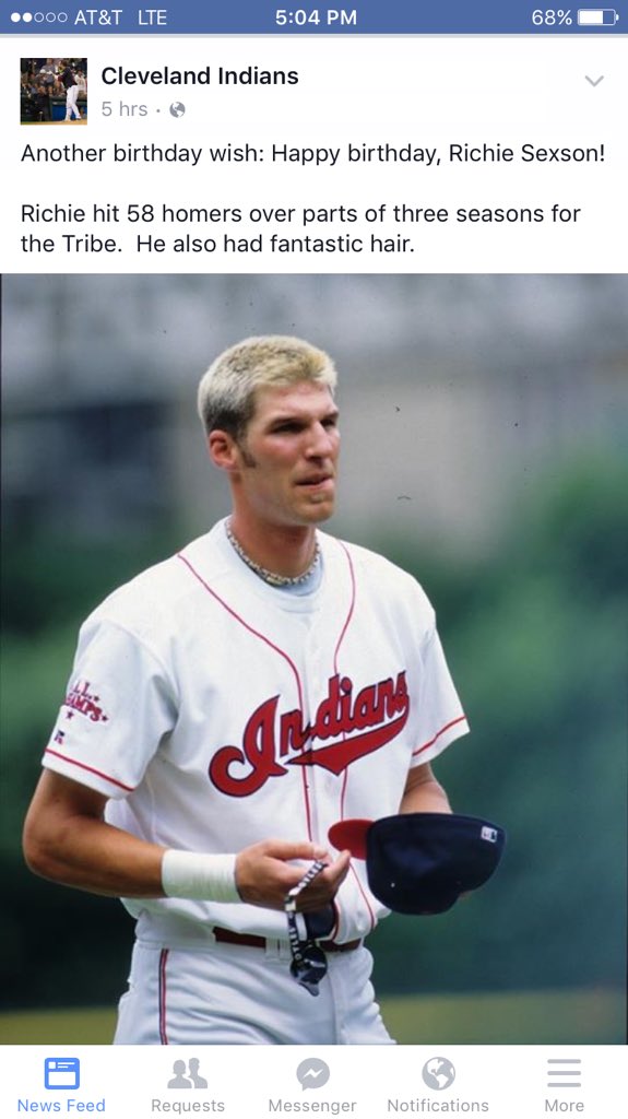 Another great player from the Indians farm/History. Happy Birthday Richie Sexson! 