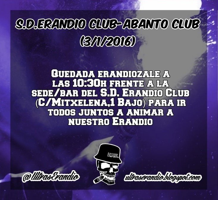 UltrasErandio's tweet photo. Los madrugones no podran con nosotros, Igande honetan @SDErandioClub gurekin anima ezazu!#Erandio #Ategorri https://t.co/VNF3pvuzBa