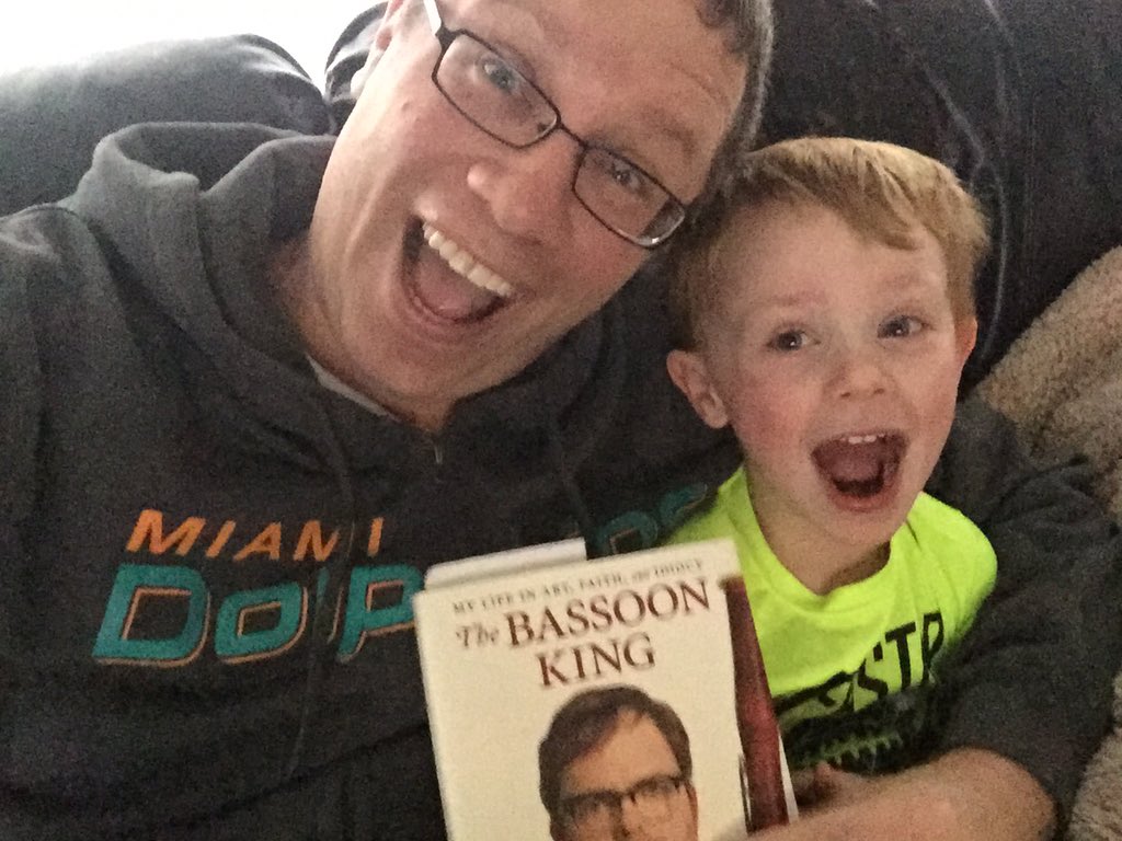 .@rainnwilson #TheBassoonKing = Best Christmas gift of 2015! Even my son was excited about it!