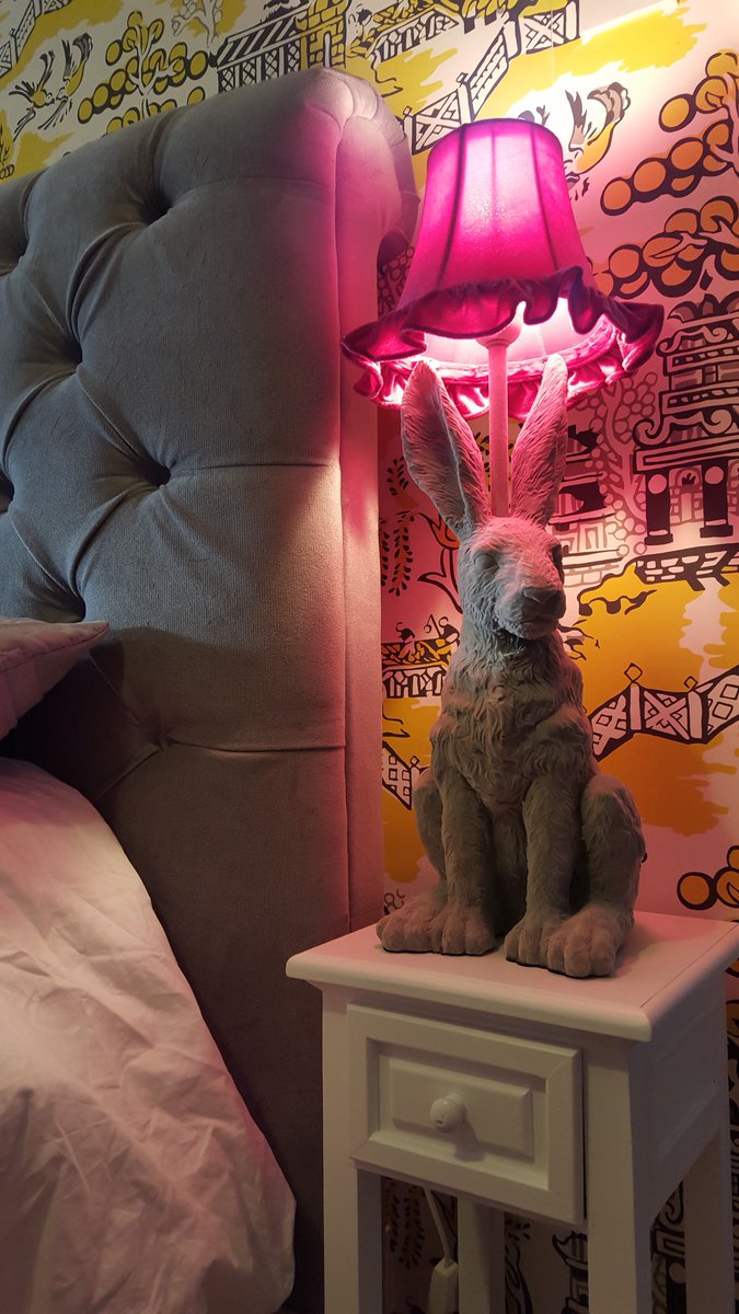_glass_house_'s tweet photo. Wonderland magic is provided in this room, thanks to @abigailahern's @Debenhams hare lamps https://t.co/JbcZZILDYj https://t.co/vW5Kbmdl7K