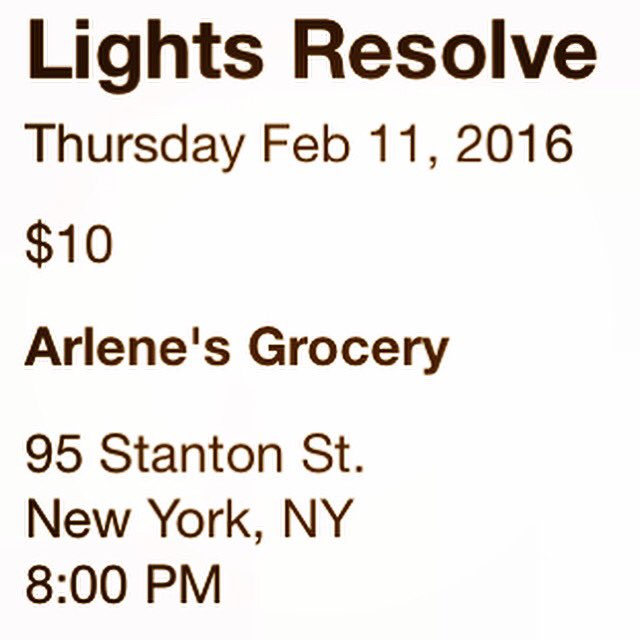 lightsresolve's tweet photo. Get tix for 2016 @ArlenesGrocery before it sells out! #NYC #NewLR #newmusic #lightsresolve https://t.co/jzdf62Ijmm https://t.co/tPZrrhxlq2
