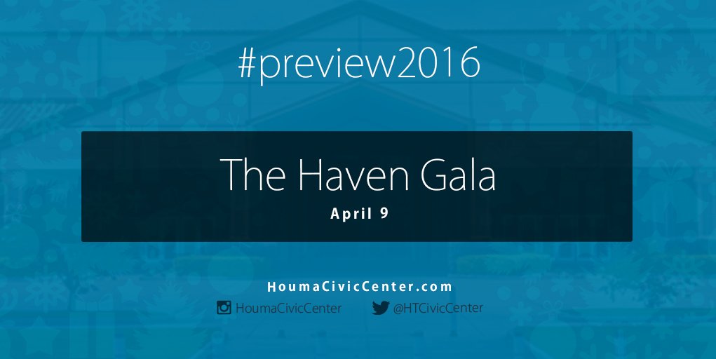 HoumaEvents's tweet image. #SAVETHEDATE: The Haven Gala, April 9.

bit.ly/HoumaCCEvents #preview2016 #Houma #events