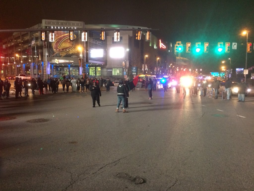 BLMDetroit2's tweet photo. #TamirRice 
We want:
1 #McGinty's resignation. 
2 #Loeman's badge. 
This will continue until we get what we want. 
https://t.co/Dmu24a1mya