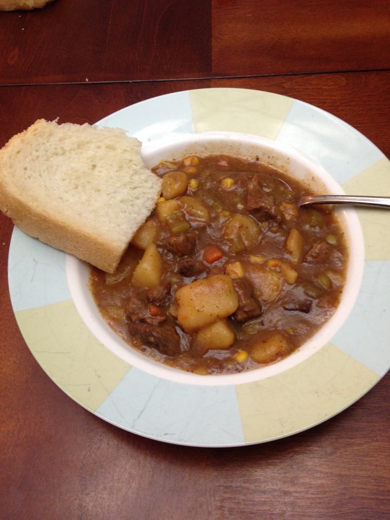 Moose stew and fresh bread. Oh how I love wild meat, gluten and GMO's. Mmmmm