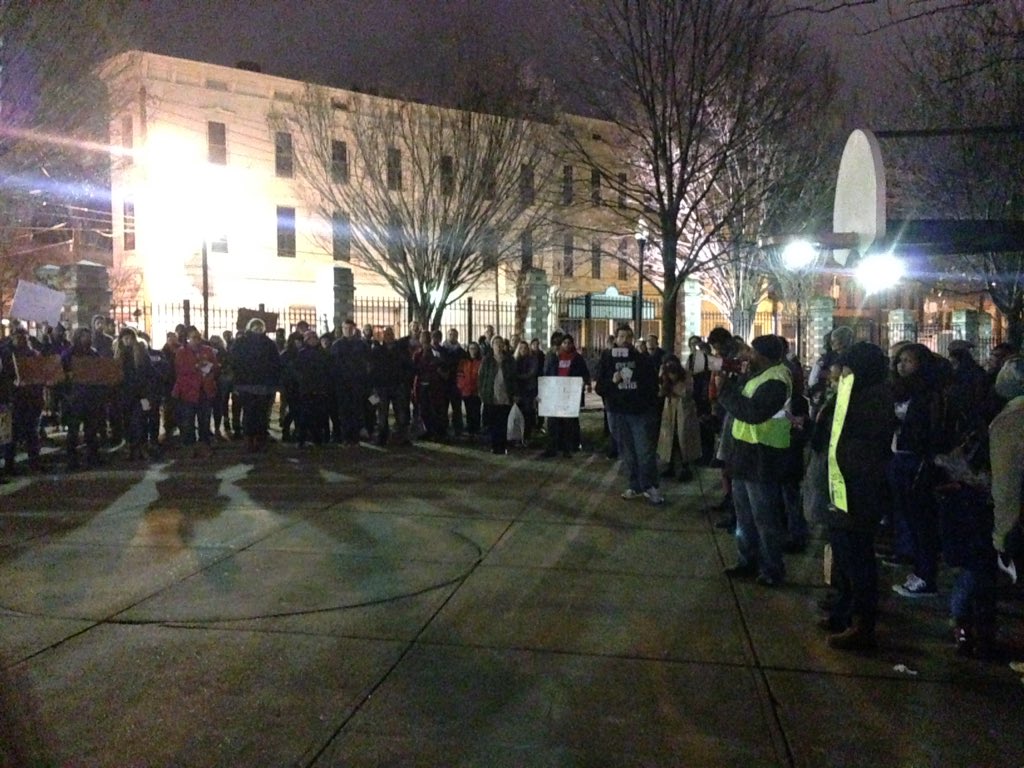 cincyradfem's tweet photo. Huge turnout for #TamirRice here in #Cincinnati #BlackLivesMatters https://t.co/NTm1RvenQa
