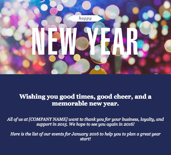 I'm really feeling the [Company Name]'s NY wishes. The same to you [Your name here]! ht.ly/Wpkf1