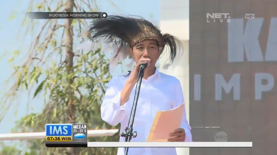 Berikut pidato Jokowi dalam Peletakkan Kapsul Waktu Impian Indonesia 2015-2085 di Merauke #IMS_Impianku