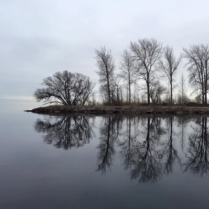 Taking in the strange and unexpected beauty of a lake on the verge of nearly freezing over. bit.ly/1NPAgip
