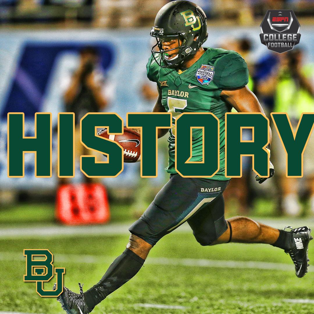 Baylor has broken the record for most rush yards in a bowl game... And it only took them 3 quarters to do it.