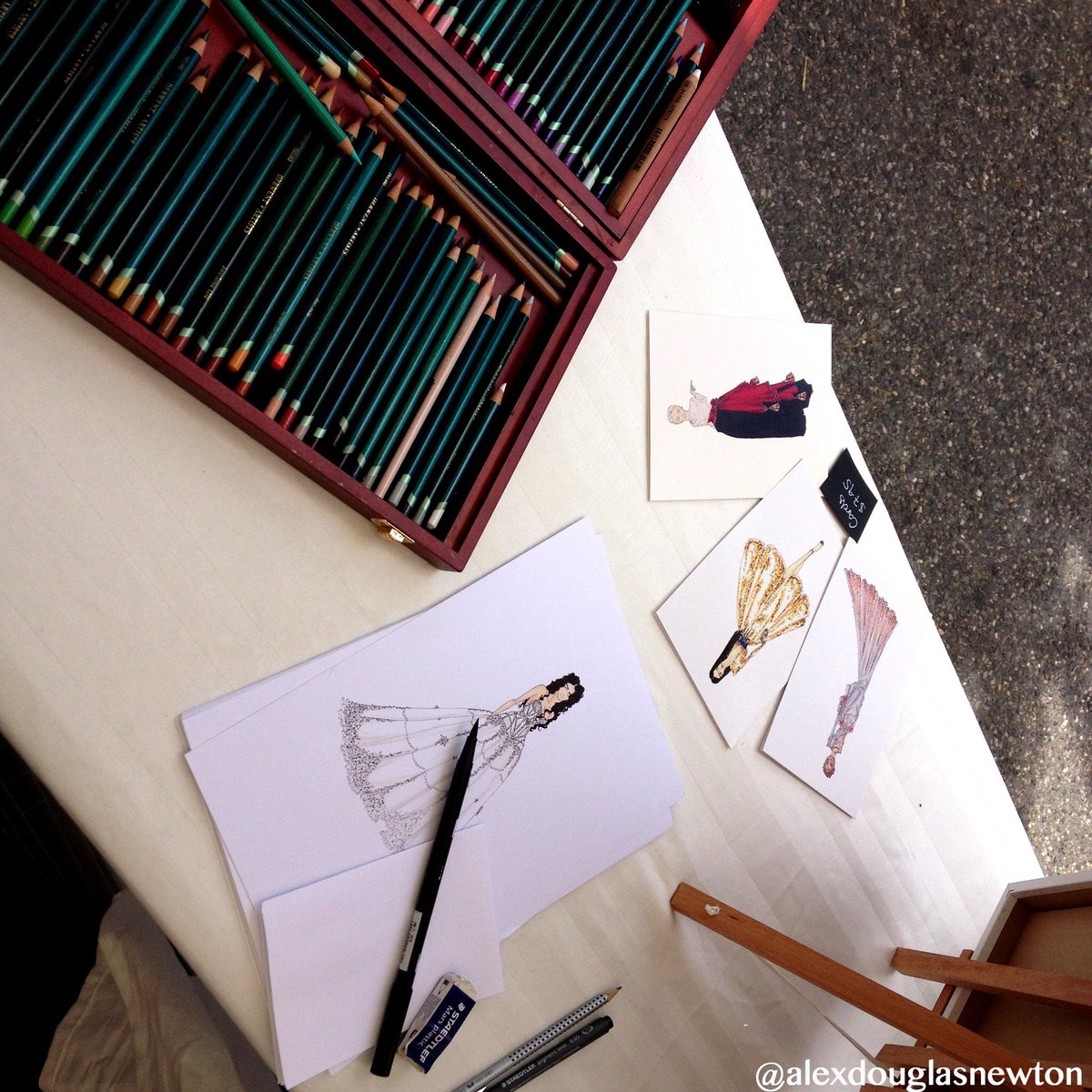 alexdnewton's tweet photo. Illustrating a ball gown with my @derwentpencils #derwentpencils #howtodraw #howtoillustrate #drawingawoman #drawing https://t.co/EhL5YgEtxm