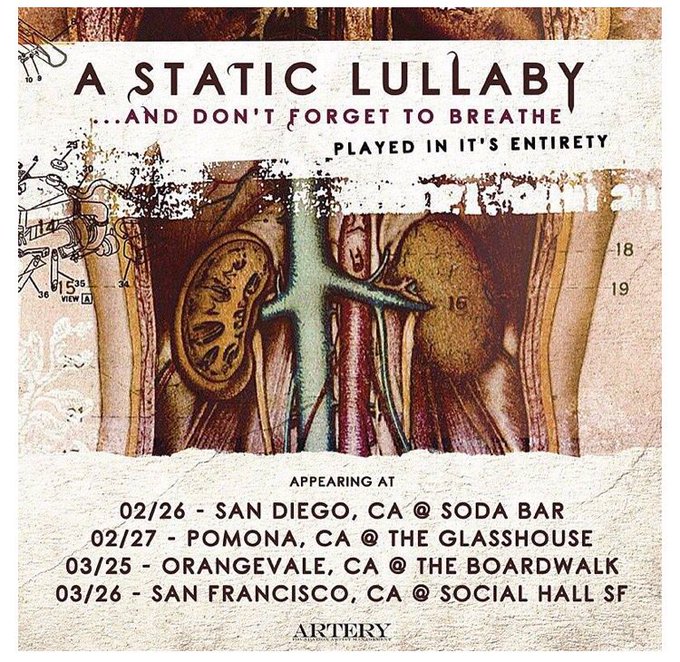 I wonder if @KyloR3n is going to one of the A Static Lullaby anniversary shows. I'll be at the one in