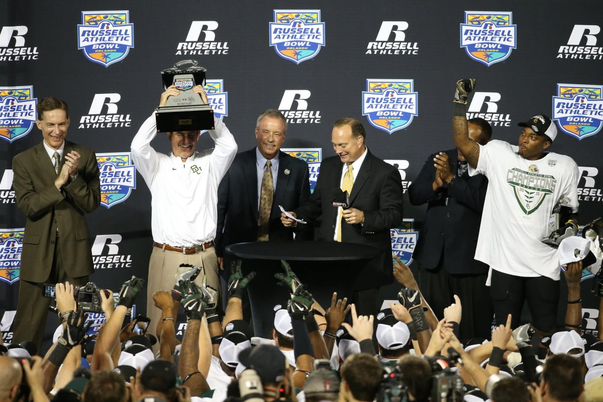 WE ARE THE CHAMPIONS. Stand up, Baylor Nation. We're bringing the hardware home to Waco. #SicEm