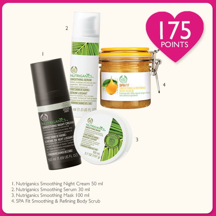 thebodyshopindo's tweet photo. Whether it's your favorite #Nutriganics or a #SpaFit treatment you wanna try. Get them by redeeming 175 LYB points https://t.co/06s3EZS9Ie