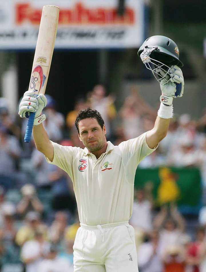 6 Tests, 503 runs, 55.88 average, HS 203* - Happy Birthday Brad Hodge! - Australian Cricket Team 