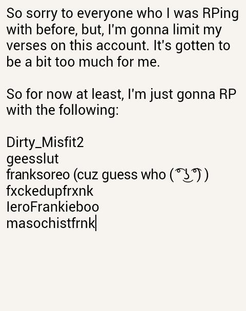 _MasterGerard_'s tweet image. //Alrighty, here's what's goin' on! (Tagging @Dirty_Misfit2 &amp;amp; @franksoreo too)