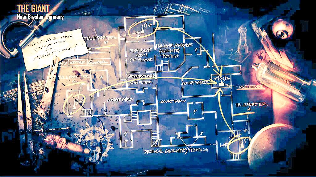 WAH_su's tweet photo. #WaveGun from #Moon has blueprint underneath #TheGiant map, also note the crane's blueprint at far left. #BO3Zombies https://t.co/YfWOMzSXzV