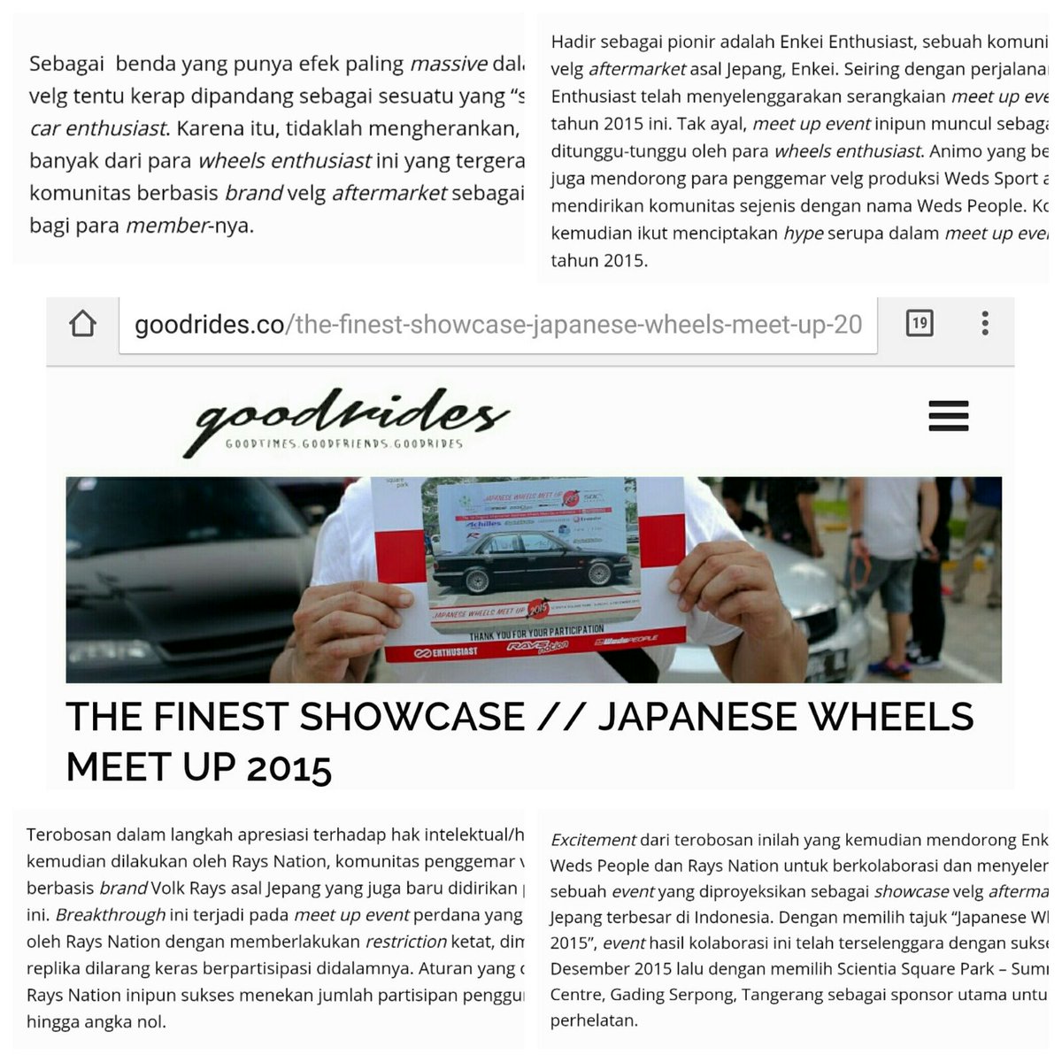 #JWMU coverage by <a href="/thegoodrides/">Goodrides</a> :

goodrides.co/the-finest-sho…

#EnkeiEnthusiast #RaysNation #WedsPeople