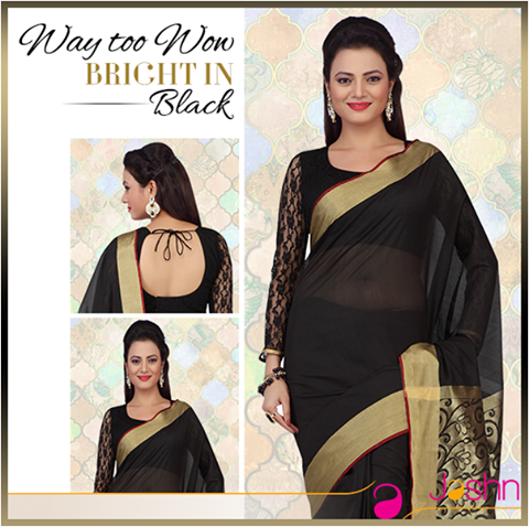 JashnOnline's tweet photo. #WayTooWow Sometimes to stand out all you need is a classy black outfit. https://t.co/jP9ACMzF5m
