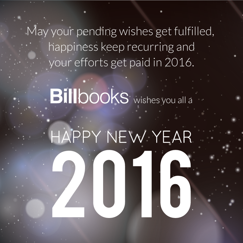 Billbooks wishes Happy &amp; Prosperous #NewYear