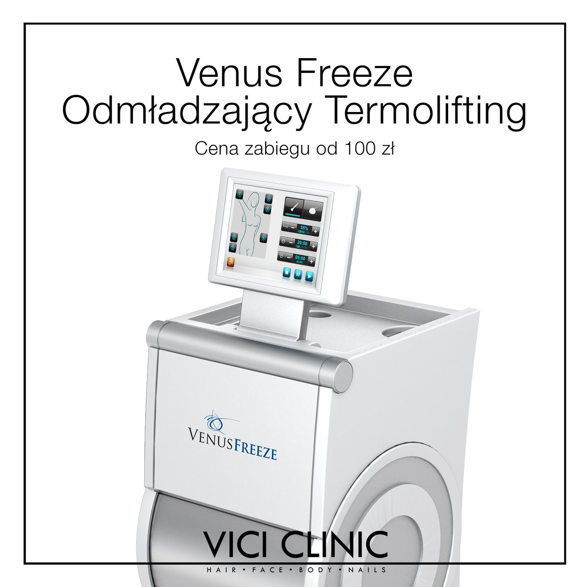 viciclinic's tweet photo. VENUS FREEZE najtańszy w Krakowie bo od 100zl zabieg modelowania ciała i termo-liftingu https://t.co/Ja4pq93l08 https://t.co/YwB7p0yQMG