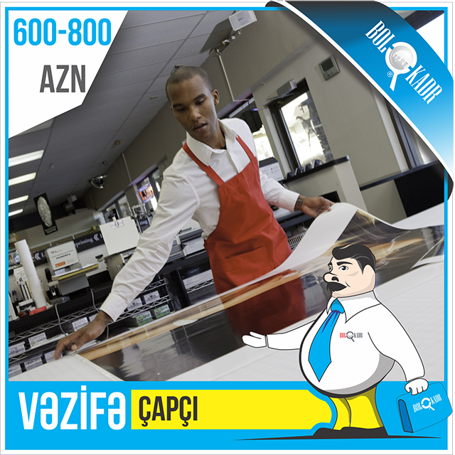 VAKANSİYA –– Çapçı

MÜRACİƏT ÜÇÜN LİNK ––> goo.gl/4X7UnH