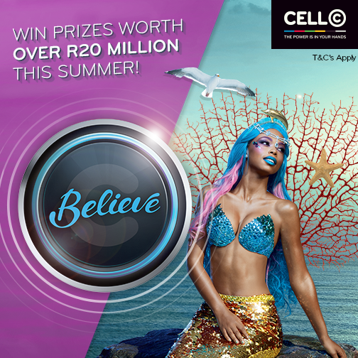 CellC's tweet photo. #AnythingCanHappen this Summer! Press the #Believe button and stand a chance to win: https://t.co/aMlWZ09X5H. https://t.co/nggw8y5NOx