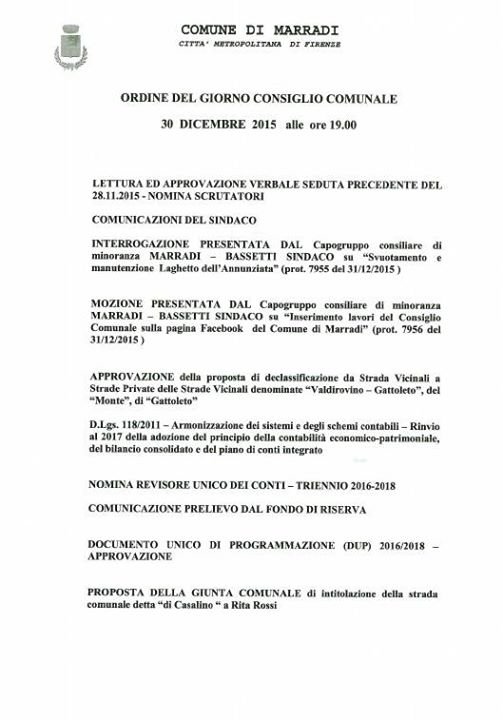 ComuneMarradi's tweet photo. Questa sera ore 19 #consigliocomunalemarradi https://t.co/QJgvmwvIy6
