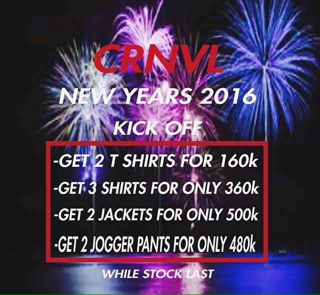 CRNVL Co
New Years 2016 Kick Off!!