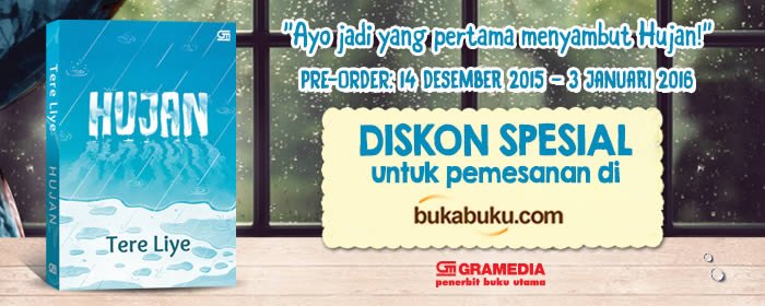 bukabuku's tweet photo. Tambahan PO #Hujan >> https://t.co/5agnRcBcSK utk 100org prtma, yg kmrn khabisn Serbu lgi @darwistereliye @Gramedia https://t.co/bfLb9ZXqxW