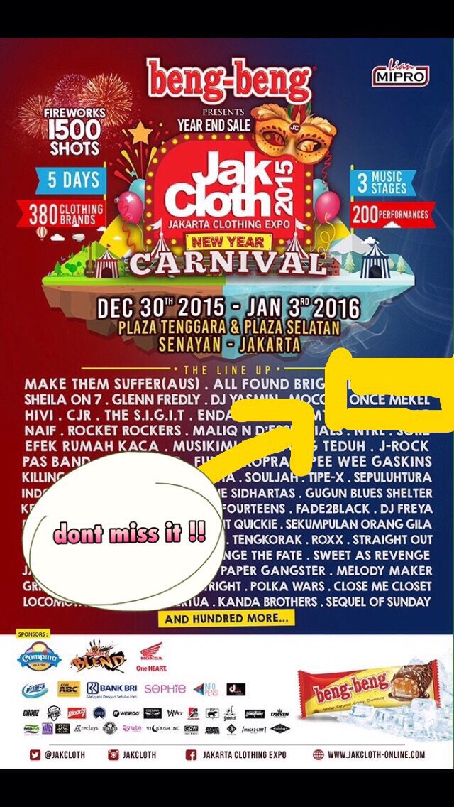 Once Mekel Official (@onceofficial) on Twitter photo Holla ! Jgn lupa 3 jam lg kita bertemu di Campina Stage - JakCloth2015 utk lihat lgsg <a href="/ONCEmkl/">Once Mekel</a> bernyanyi utk kita. Holla ! Jgn lupa 3 jam lg kita bertemu di Campina Stage - JakCloth2015 utk lihat lgsg <a href="/ONCEmkl/">Once Mekel</a> bernyanyi utk kita.