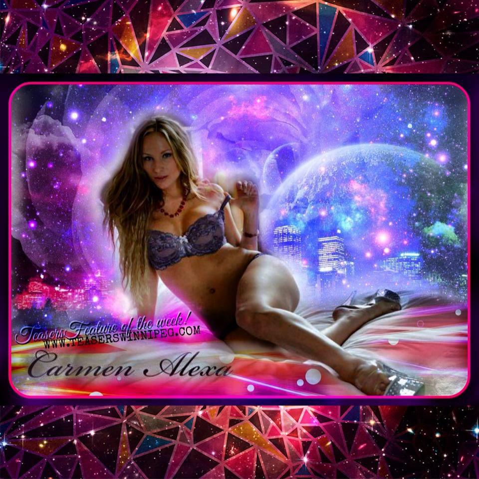 TeasersWinnipeg's tweet photo. #TeasersFeature #CarmenAlexa Wed/Thurs 10:30pm/12:45am Fri/Sat 10pm/12am
$30 #PrivateDances #FreeCover for ladies! https://t.co/f3FjUzqCzU