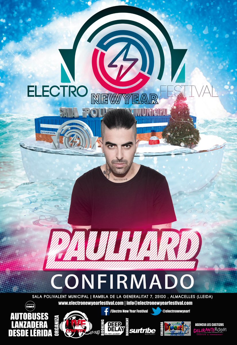 ELECTRONEWYEARF's tweet photo. Este #FinDeAño en #ElectroNewYearFestival tendremos a #paulhard. #NocheVieja #Almacelles https://t.co/XeQMAezuoq https://t.co/K5p2uWzUwn